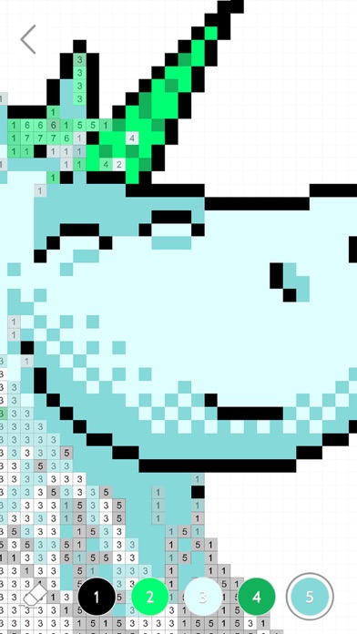 数字で塗り絵:ぬりえパズルゲームで暇つぶし screenshot1