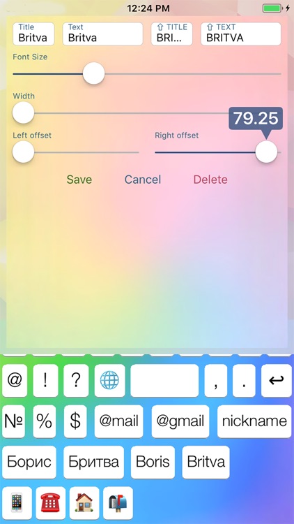 OwnKBoard - custom keyboard.