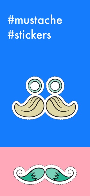 Mustache Stickers Pro