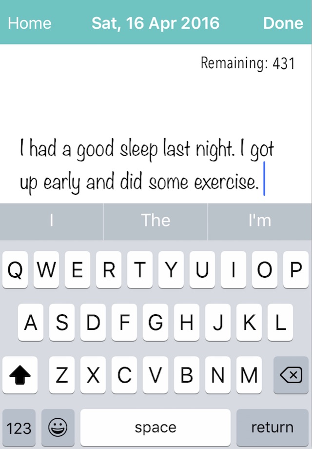 healthTexter screenshot 2