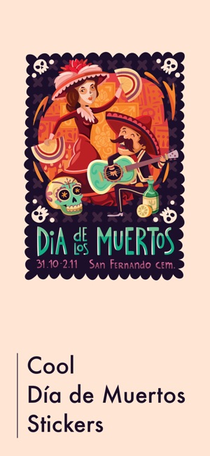 Día de los Muertos Stickers