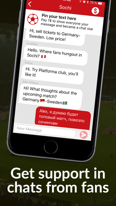 Fan Chats & guide for cup 2018 screenshot 2