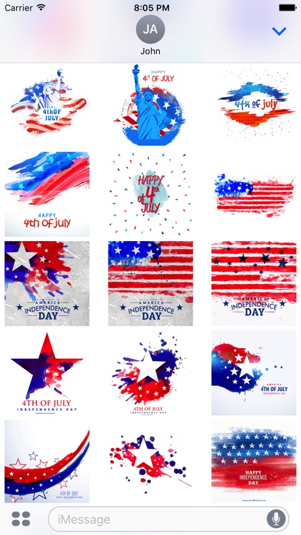 4th of July - Watercolor