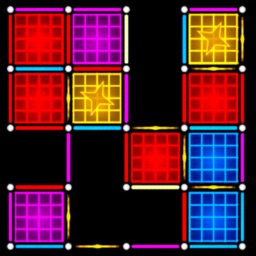 Dots and boxes neon timbiriche