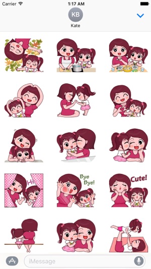 Mother And Daughter Sticker(圖1)-速報App