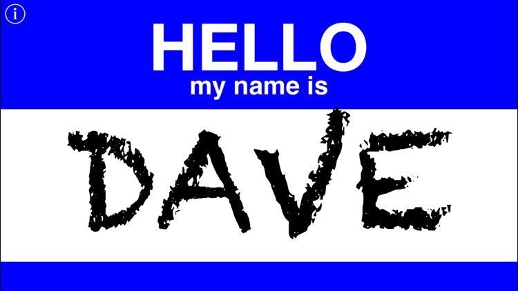 Hello Name Tag