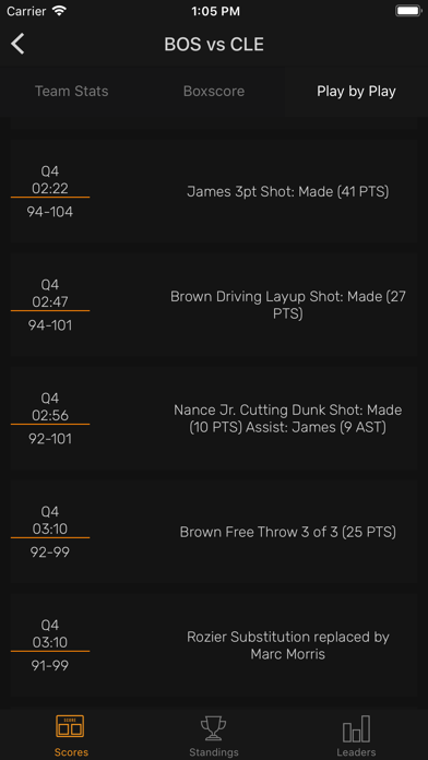 Swish - Basketball Stats screenshot 3