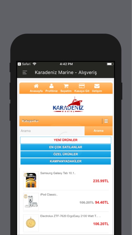 Karadeniz Marine Alışveriş