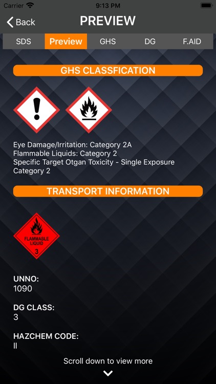 Chemical Safety - InfosafeCSI screenshot-3