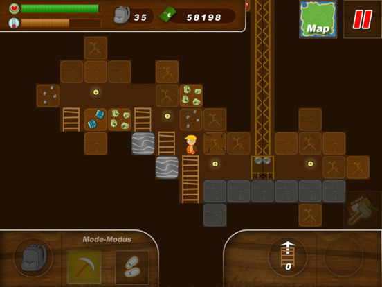 Treasure Miner - 2d gem mine для iPad