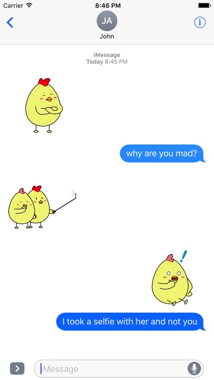 Animated Funny Chicken Couple