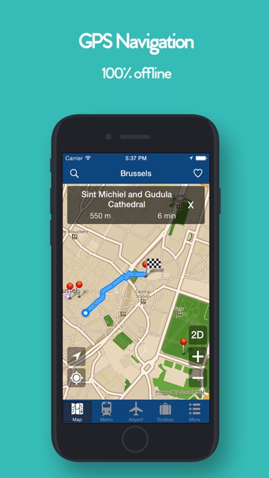 ブリュッセルオフライン地図 - 市メトロエアポートのおすすめ画像2