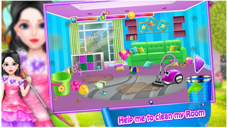 Barbie clean house online game