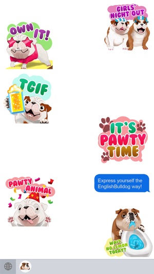 English Bulldog Emoji Stickers(圖3)-速報App