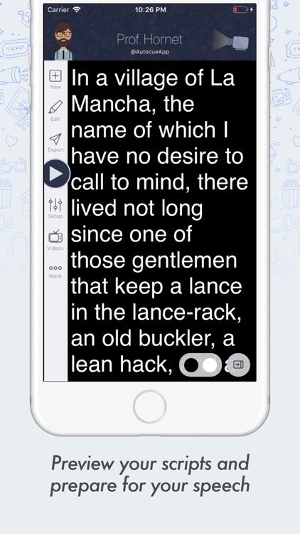 Prof. Hornet Teleprompter Lite screenshot-4