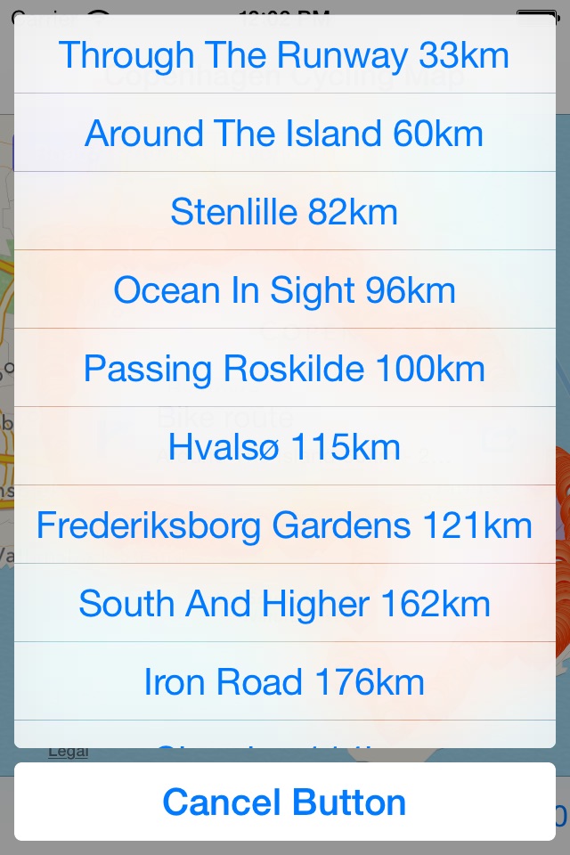 Copenhagen Cycling Map screenshot 2