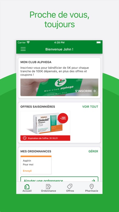 Screenshot #1 pour Alphega Pharmacie