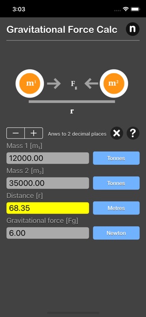 Gravitational Force Calculator(圖5)-速報App