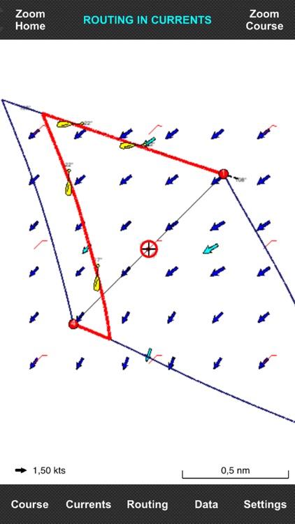 Currents measuring and routing