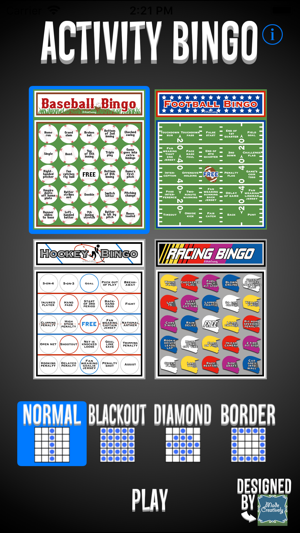 Activity Bingo Sports