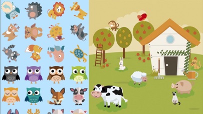 How to cancel & delete Animals stickers book 2D kids from iphone & ipad 1