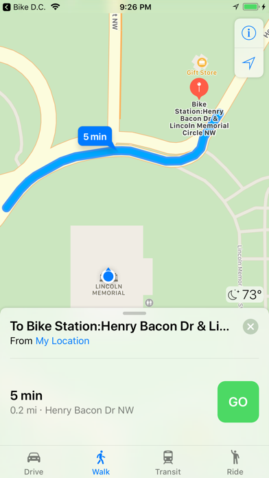Bike Stations Washington DC screenshot 3