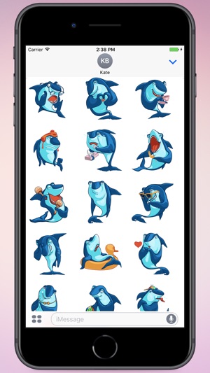 Funny Shark! Stickers(圖1)-速報App