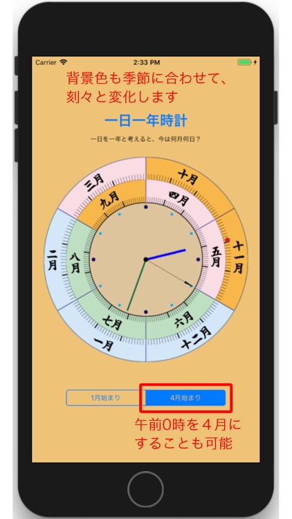 一日一年時計