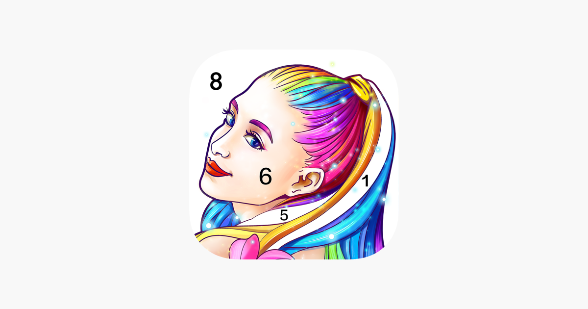 ‎App Store Coloring Fun Color by Number