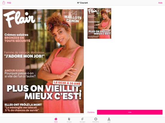 iPad Image of Flair FR Magazine