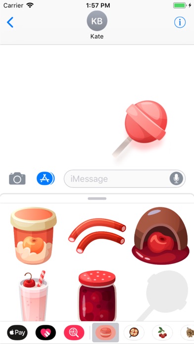 Cherry Desserts Stickers screenshot 2