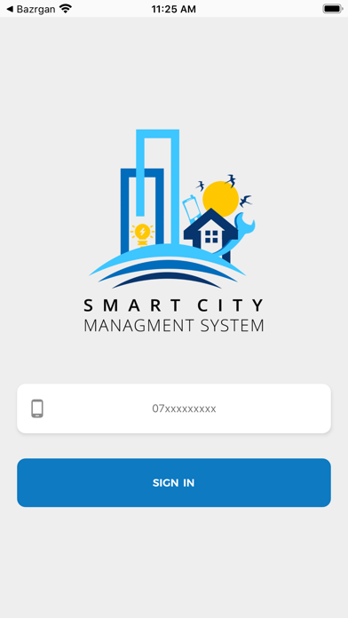Smart City management system screenshot 2