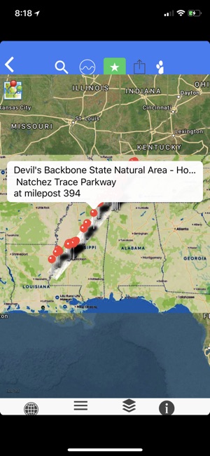 Natchez Trace Pkwy Tour Maps(圖2)-速報App