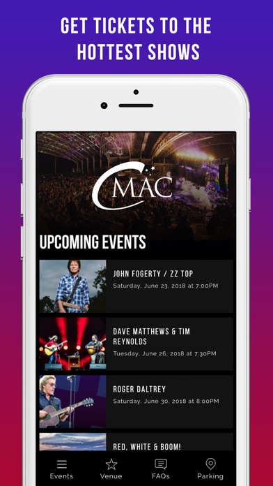 CMAC - Concerts & Events screenshot 2