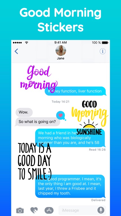 Good Morning Stickers Pack App