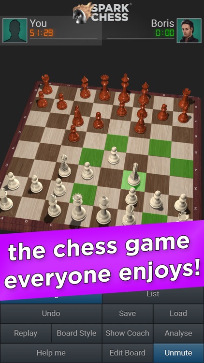 SparkChess Pro (by Media Division SRL) - chess game for Android and iOS -  gameplay. 