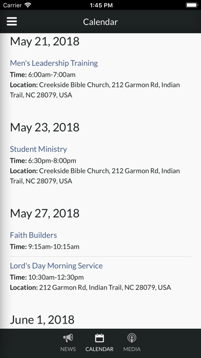 Creekside Bible Church NC screenshot 4