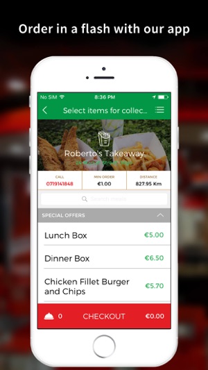 Roberto's Take Away App