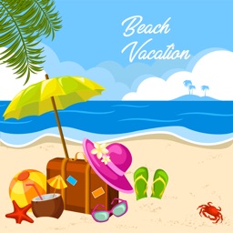 Beach Vacation Summer Stickers