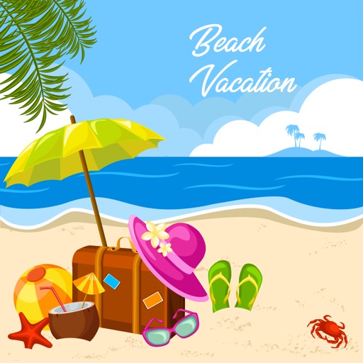 Beach Vacation Summer Stickers