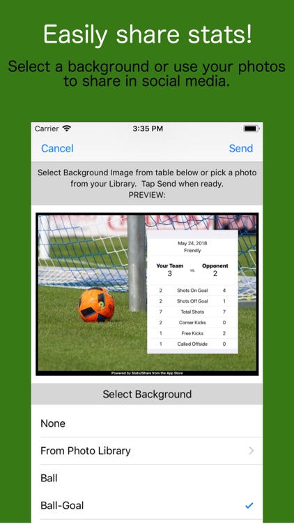 Stats2Share - Soccer screenshot-3