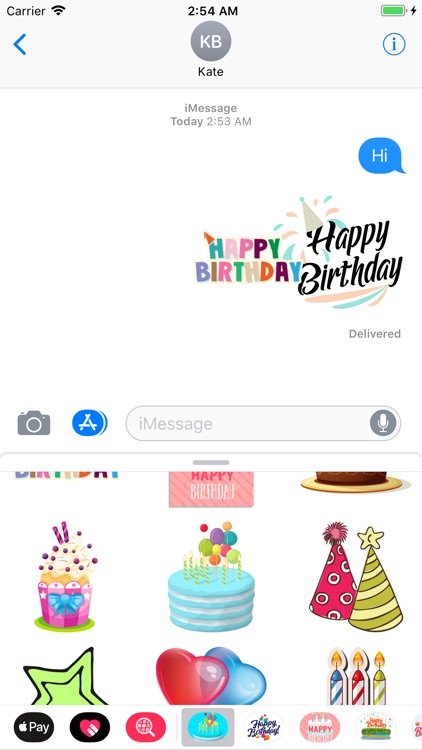 Wish Happy Birthday Stickers