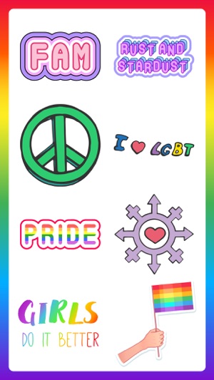 Gay Pride LGBT Stickers Quotes(圖3)-速報App