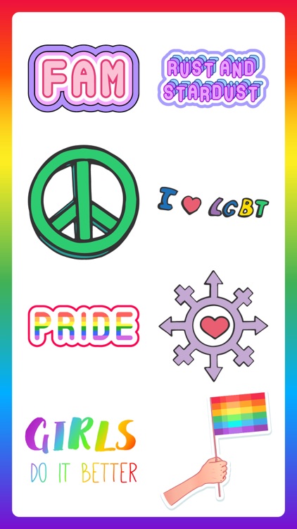 Gay Pride LGBT Stickers Quotes