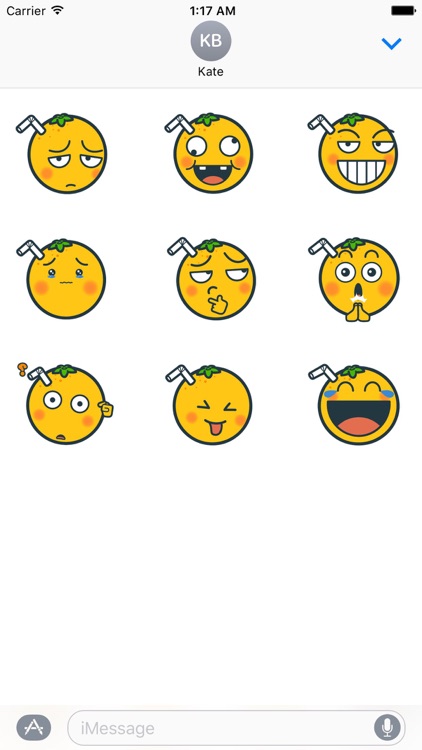 Animated Orange Emoji Sticker