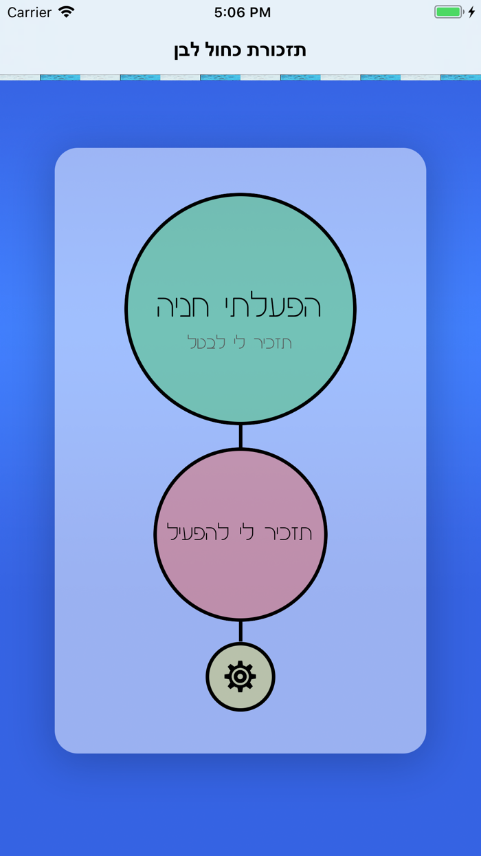 תזכורת כחול לבן