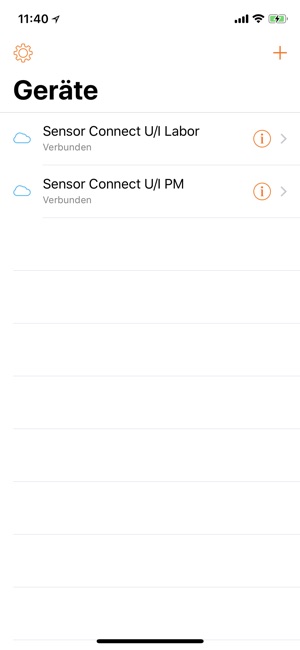 Sensor Connect UI