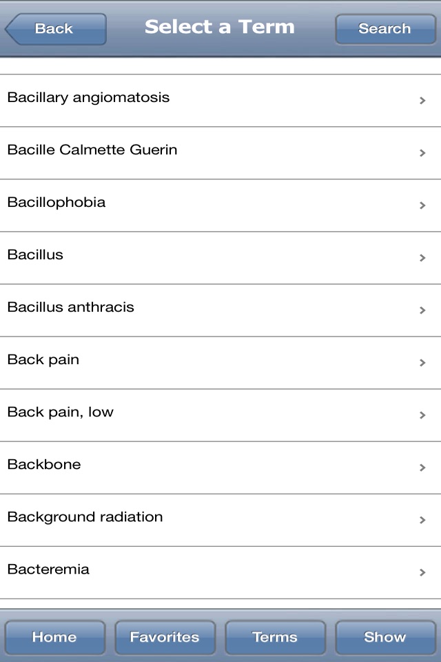 Medical Glossary screenshot 3