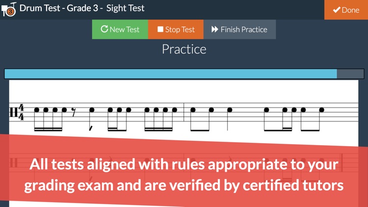 Drum Exam Grade Debut, 1, 2, 3