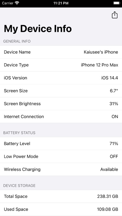 My Device Info!